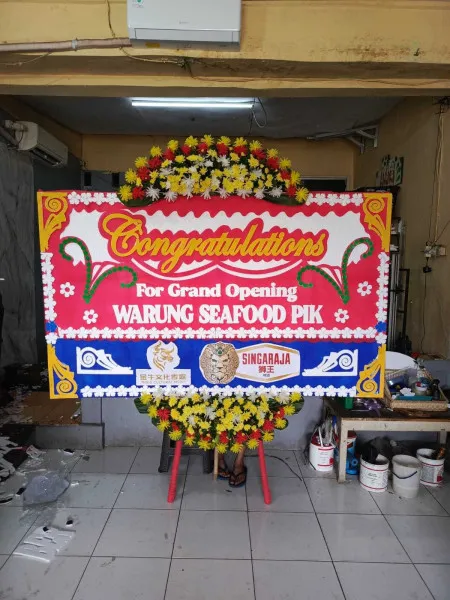 Papan Bunga Ucapan Selamat Riverwalk Island