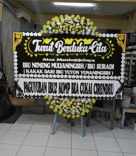 Papan Bunga Duka Riverwalk Island